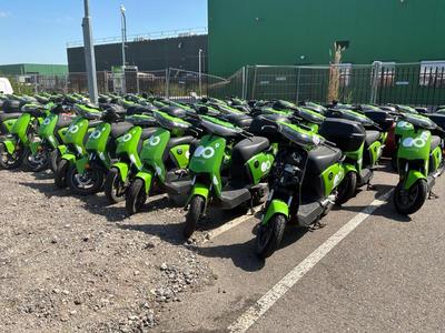 Overzichtsfoto van Super SOCO CUx Partij Elektrische opknap/sloop scooters (20x)